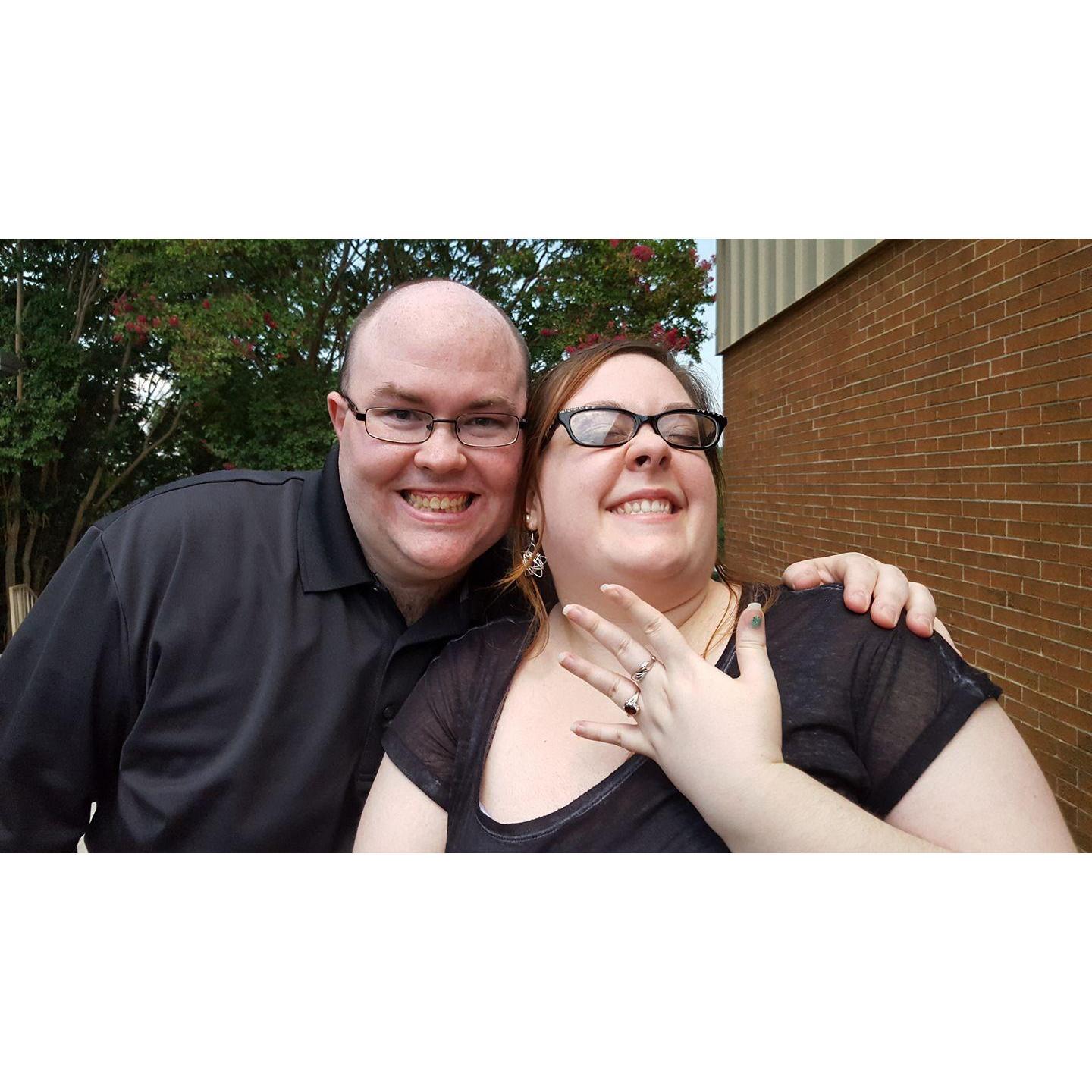 I was too much in excited ham mode to make this as nice of a photo as it should've been, but this is definitely us!