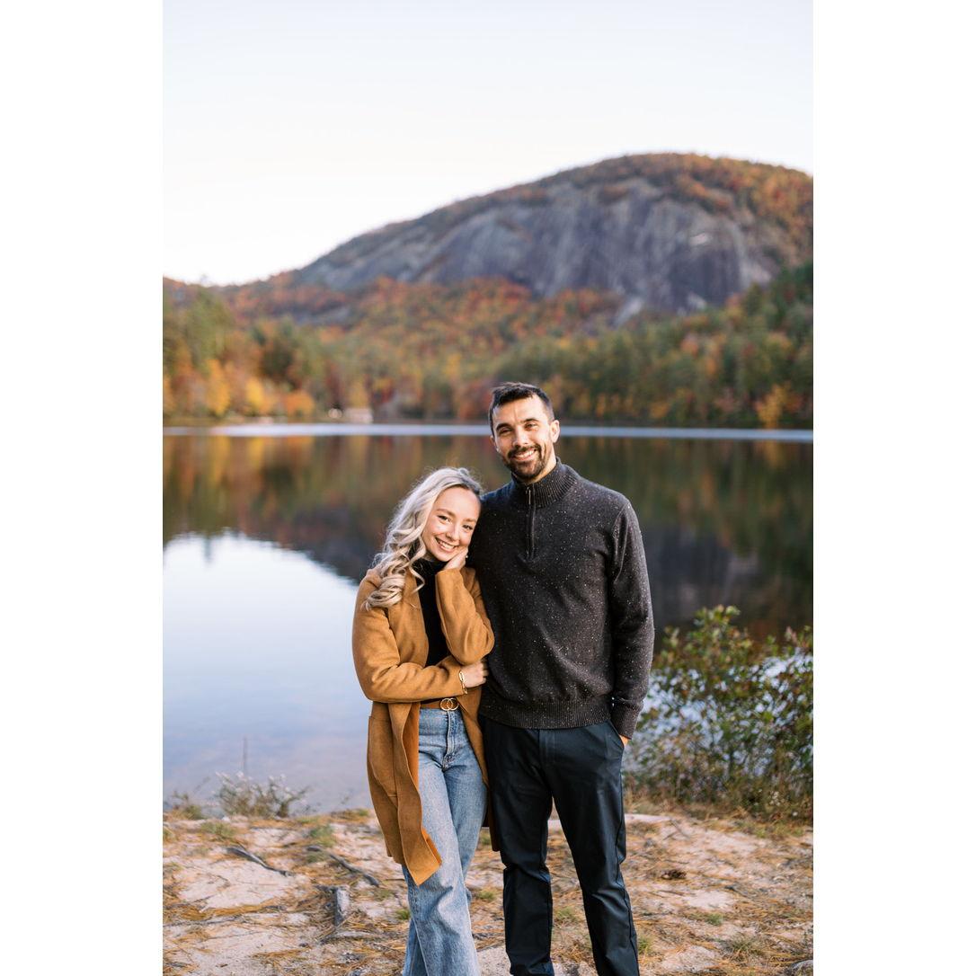Us after getting engaged!