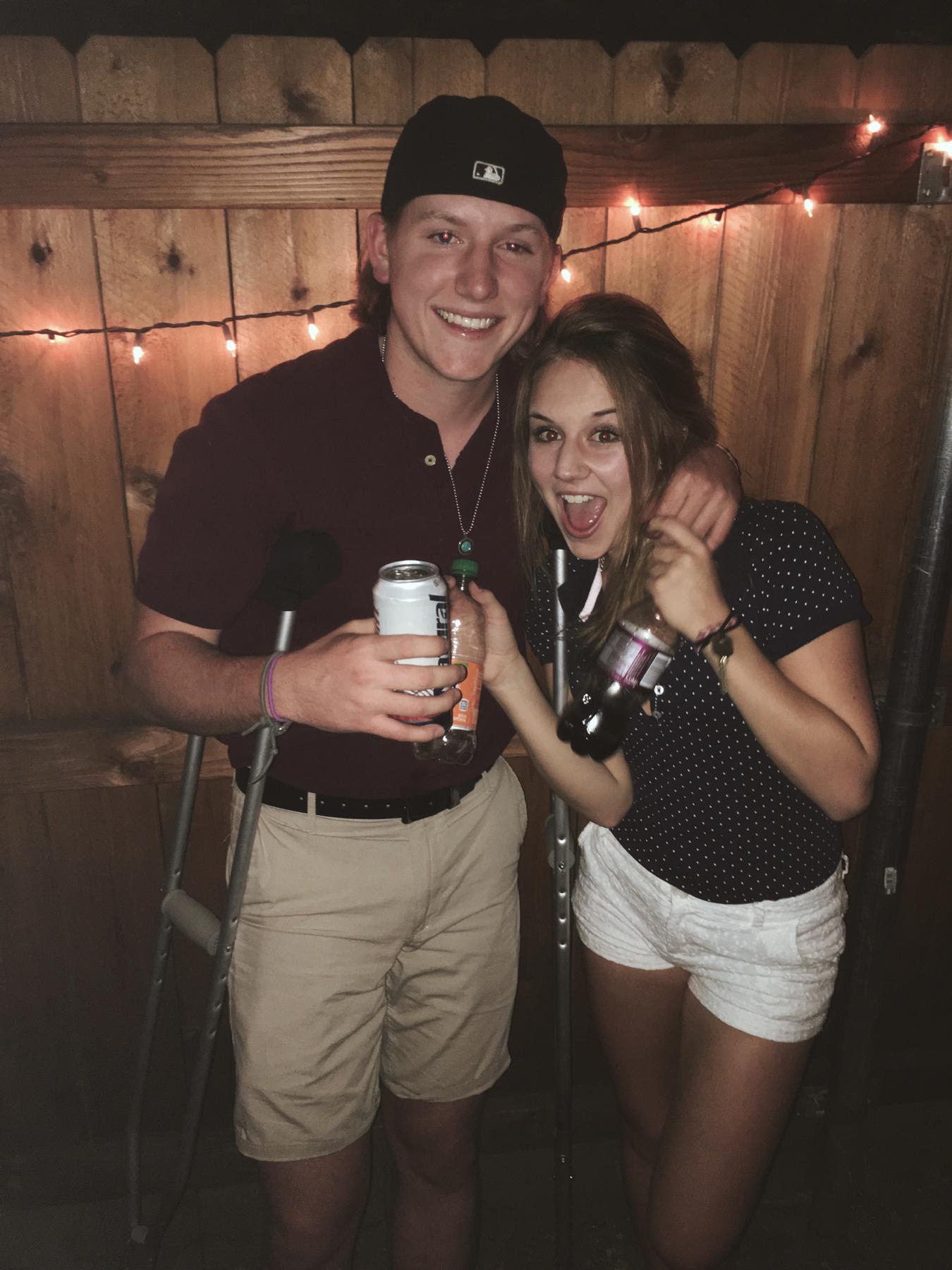 First party together as a couple! A "Preppy" themed party at Gonzaga. Fall 2016.