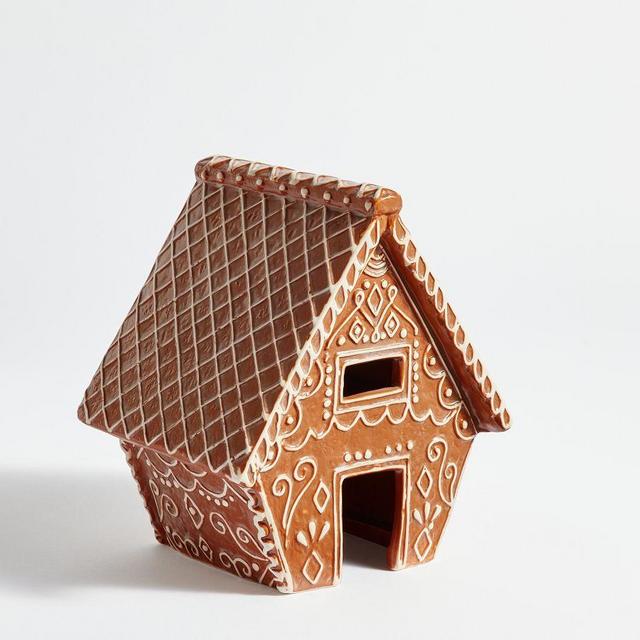 Gingerbread Village House, Small, Brown