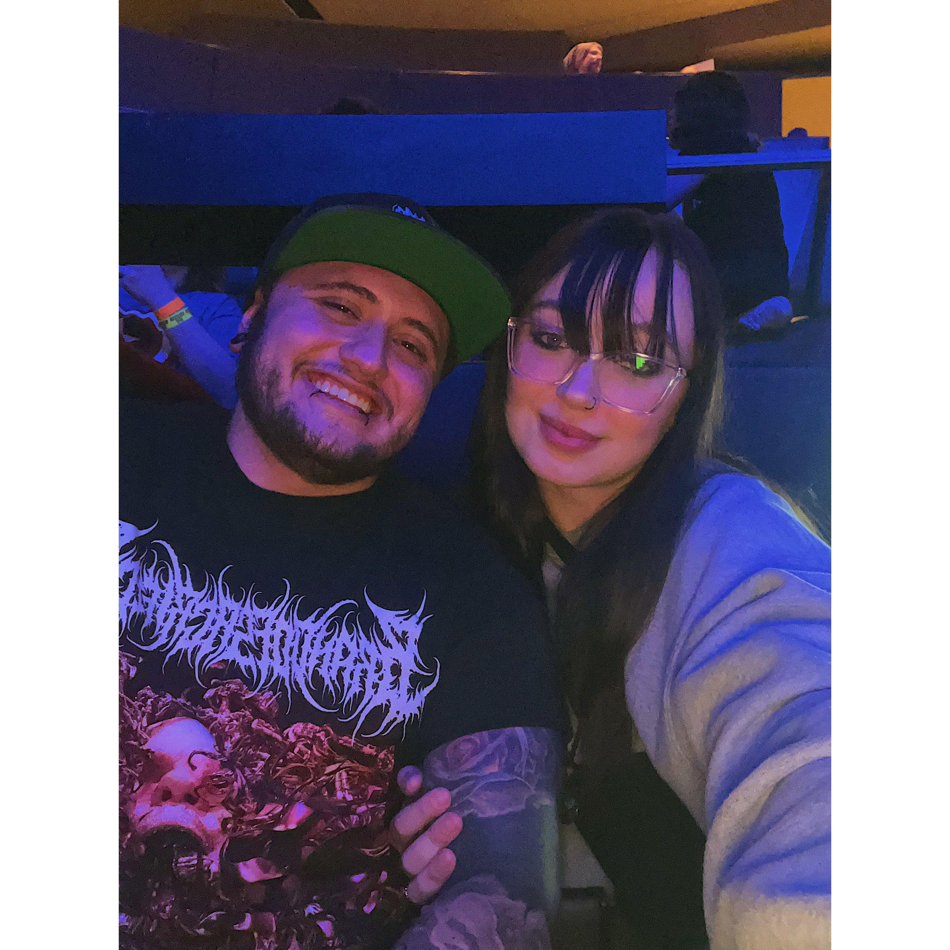 Concerts are our favorite experiences together, and this picture is from one of Jayden's favorite artists in D.C.