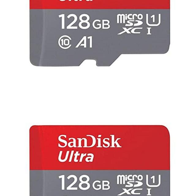 SanDisk 128GB X2 (256GB) MicroSD HC Ultra Uhs-1 Memory Card