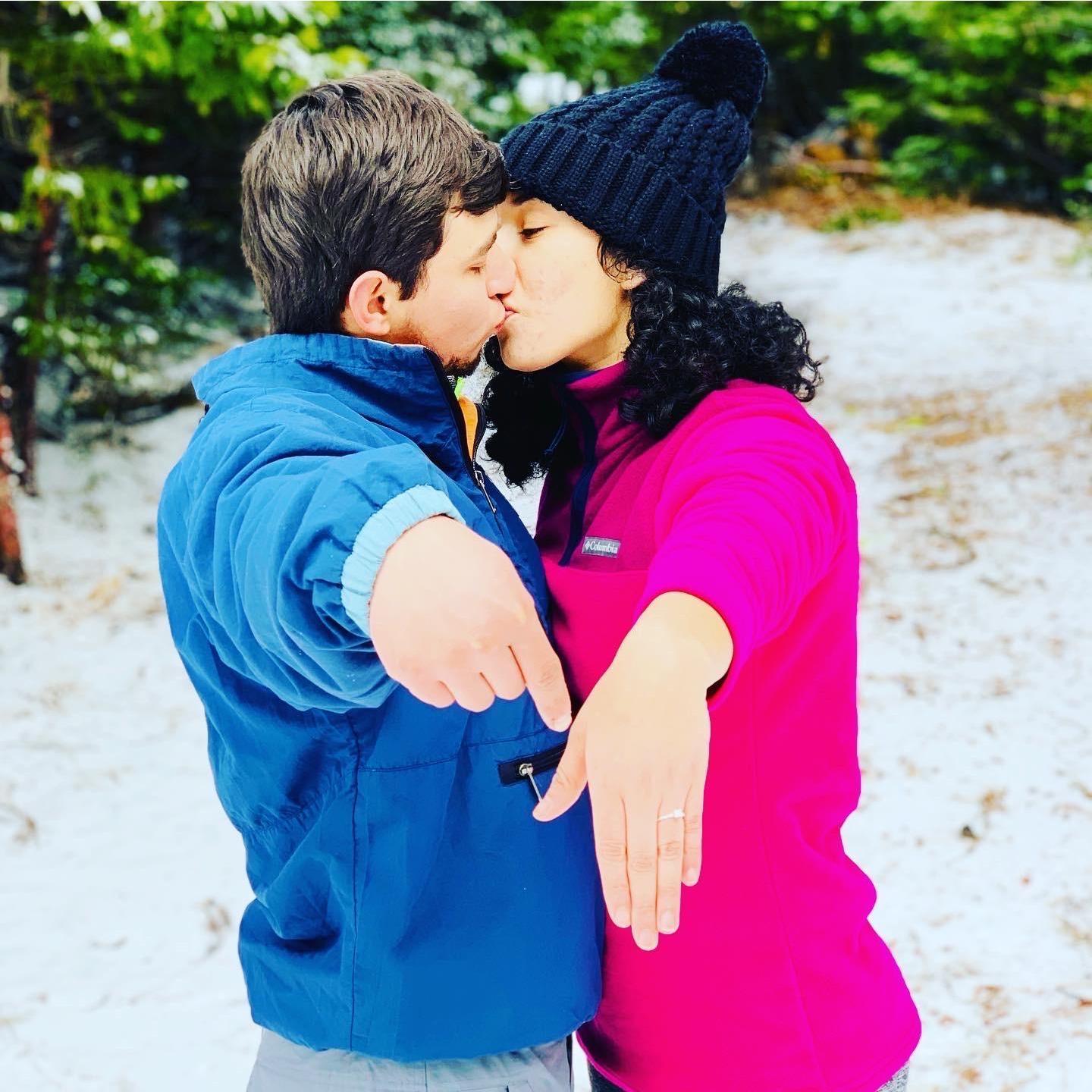 Engagement picture in Lake Tahoe.