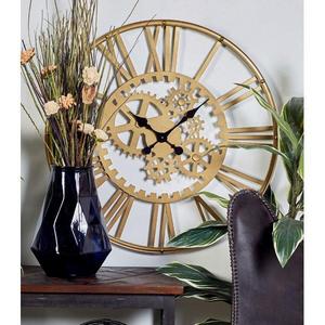 Oversized Metal Gear 32" Wall Clock