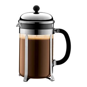 Bodum Chambord French Press Coffee Maker, 12 Espresso Cup, 51oz, Chrome