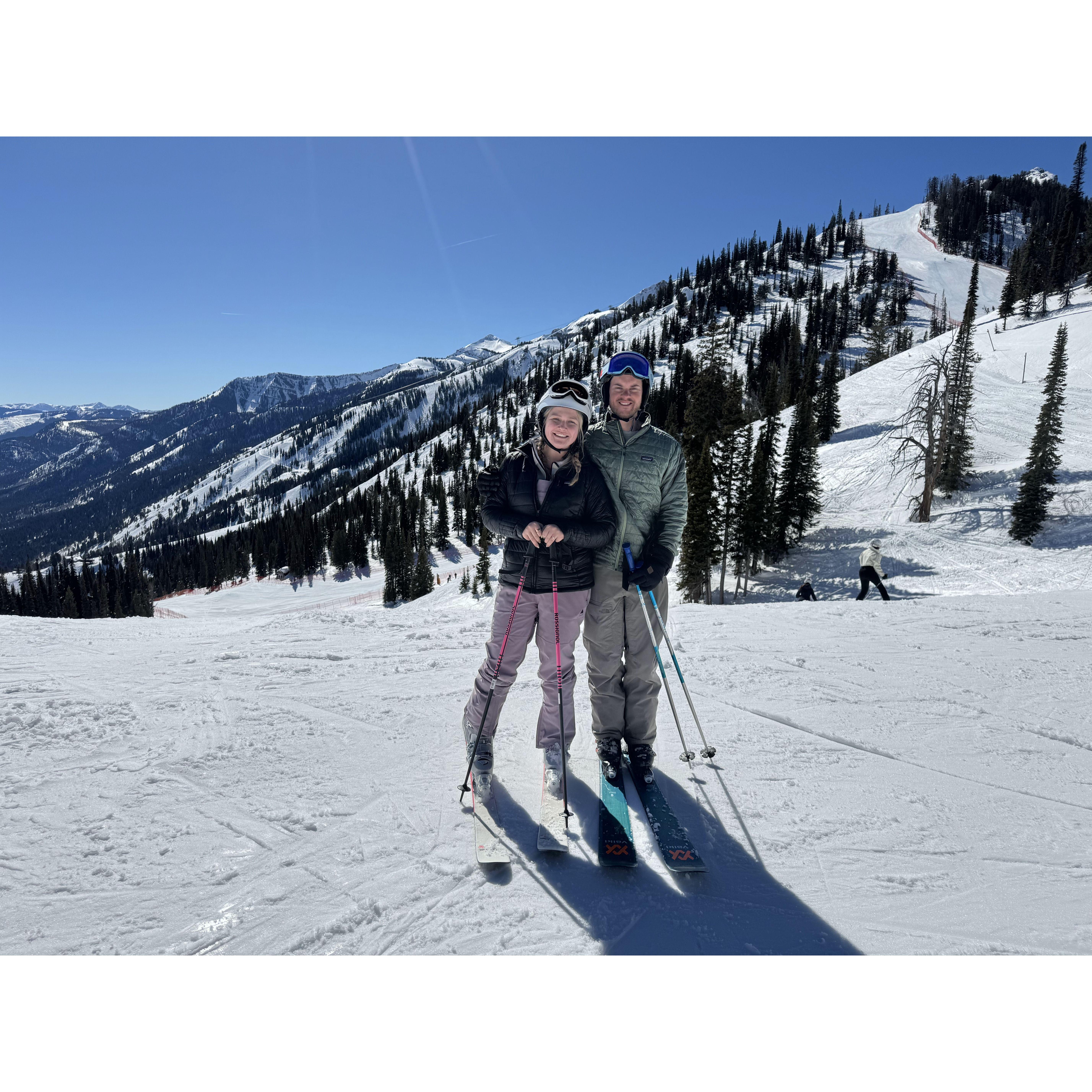 Skiing in Jackson Hole with Catherine & her family