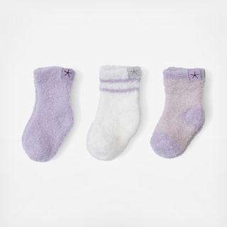 CozyChic Lite Assorted Infant Socks, Set of 3