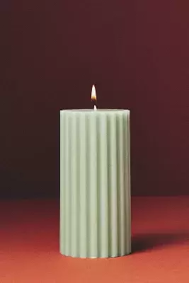 Fluted Pillar Candle