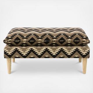 Walnut Pillowtop Bench