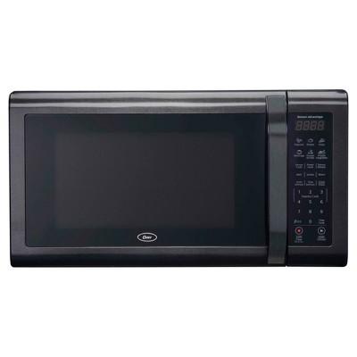 Product description page - Oster 1.4 Black Stainless Microwave Oven