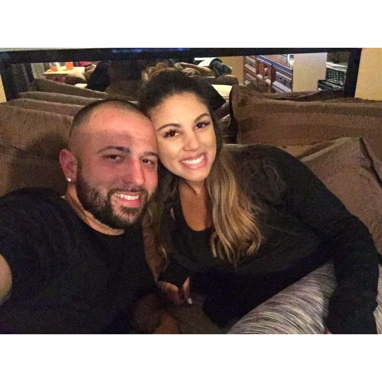 First photo together as boyfriend/girlfriend!