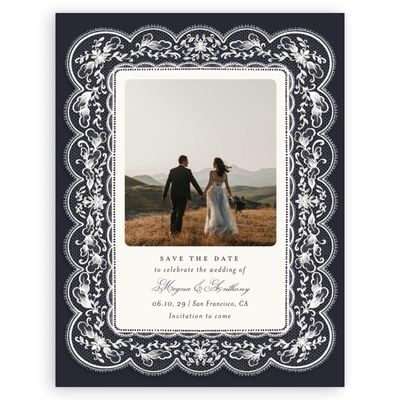 Ebony, Black Wedding Digital Save the Date - Jonquil Photo