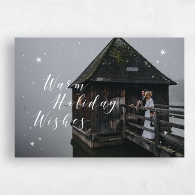 White Holiday Card - Paradise
