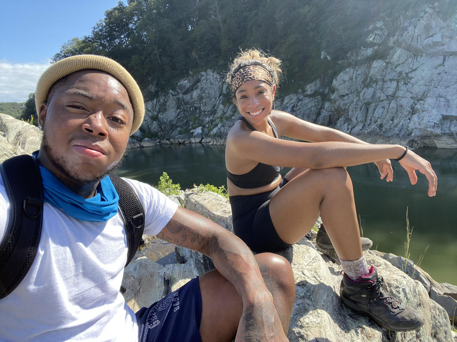 Great Falls, VA - Chauncee randomly came over to visit. It was a beautiful day, so I asked if he wanted to hike. Although he wasn’t ready, he brought his A-game and killed the Billy Goat Trail.