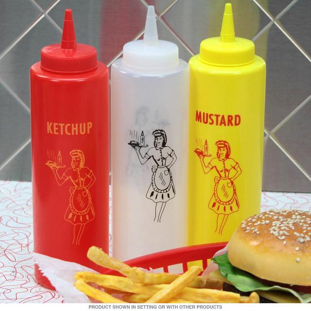 Restaurant Condiment Squeeze Bottle Set_D