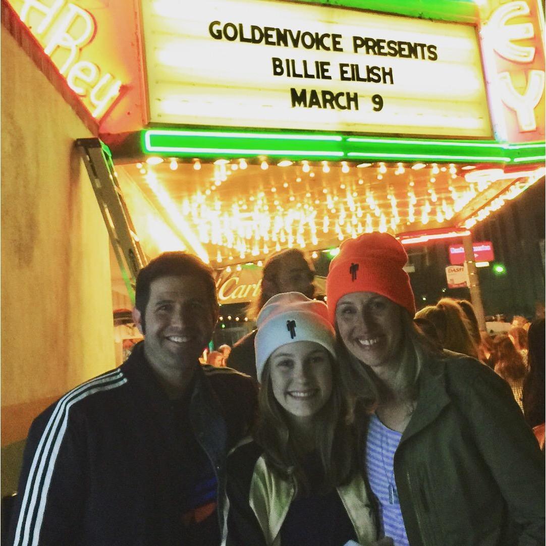 Surprise trip to LA for Chloe's 13th birthday to see her favorite artist, 17-year-old Billie Eilish. So fun!