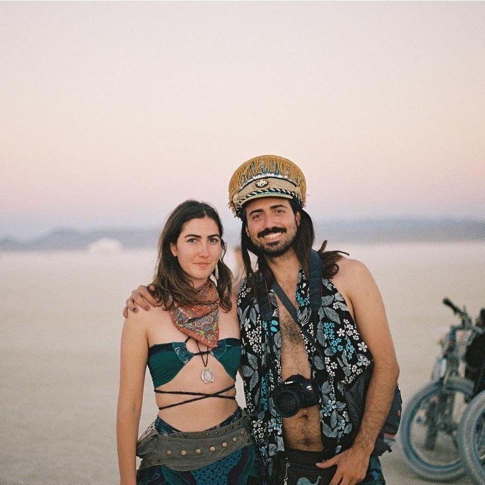 A gorgeous Burning Man Sunset in 2022 after the epic Randrea Wedding.