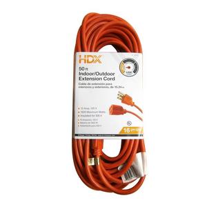 50 ft. 16/3 Indoor/Outdoor Extension Cord, Orange