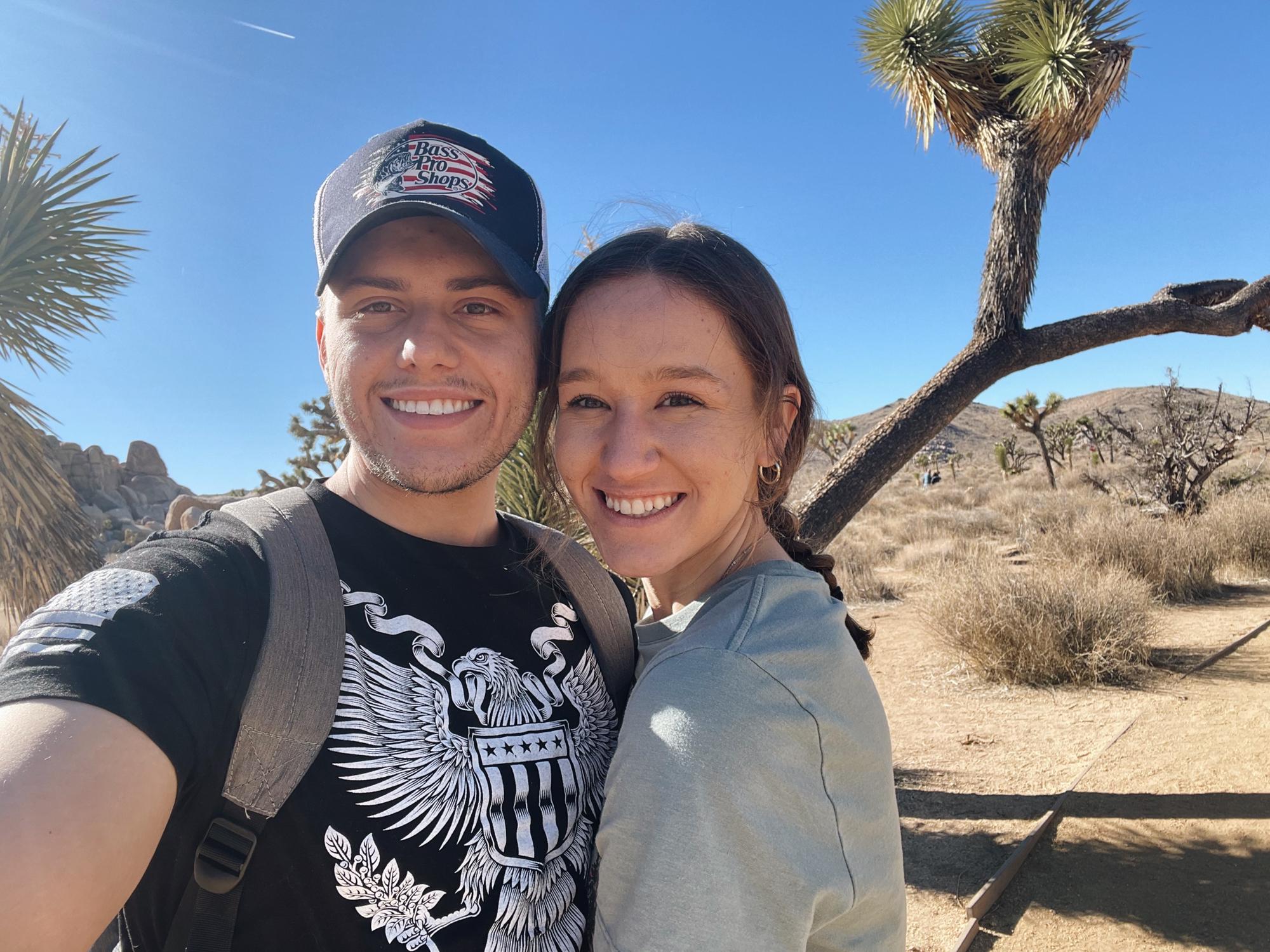 January, 2022 - For New Year's, 2022, I flew down to California! One of the days we went over to Joshua Tree National Park and had SO much fun exploring and seeing new things together.