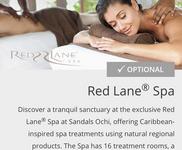 Spa amentities like facials and hot stone massages for an additional (pricey) fee