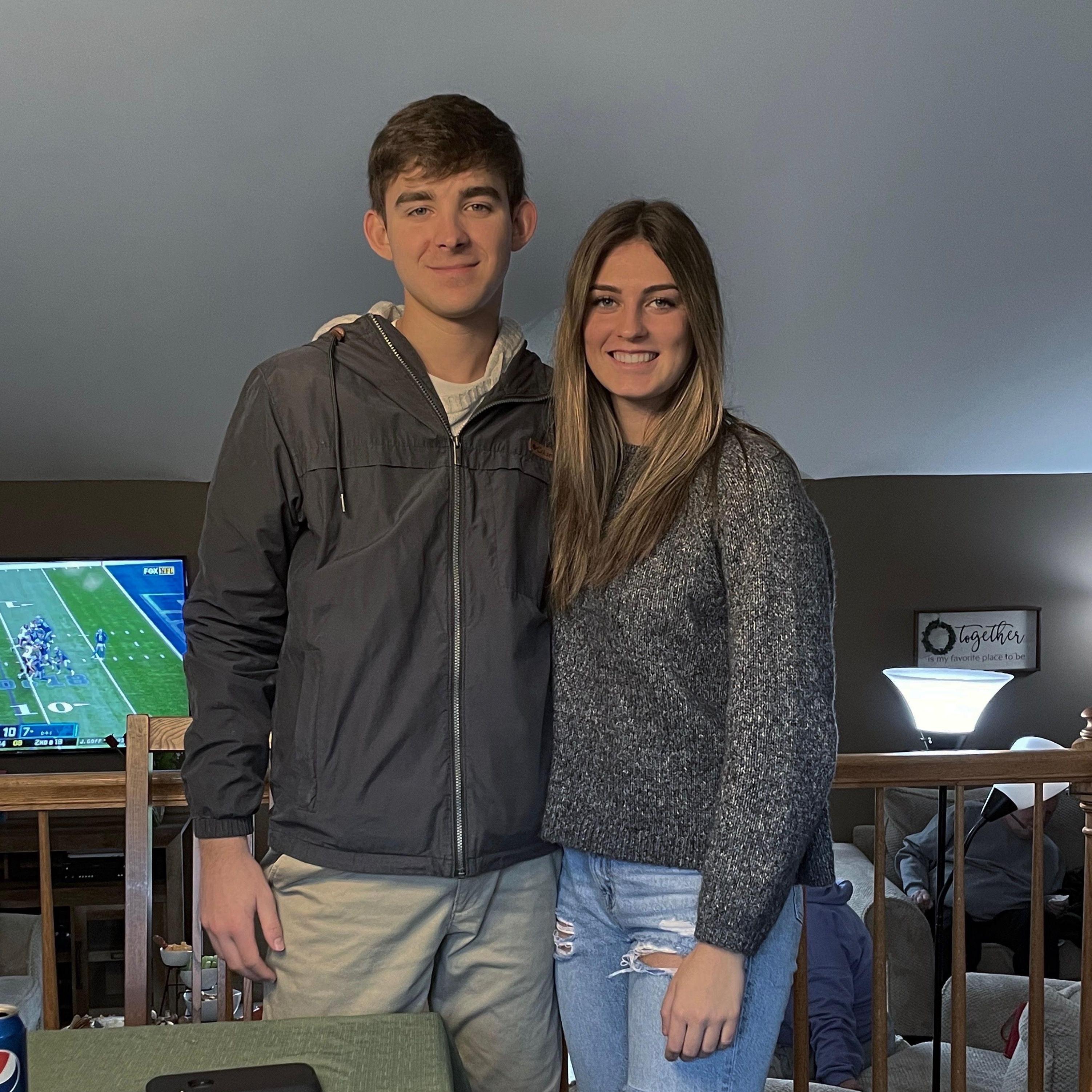 November 2021: Our first photo together!