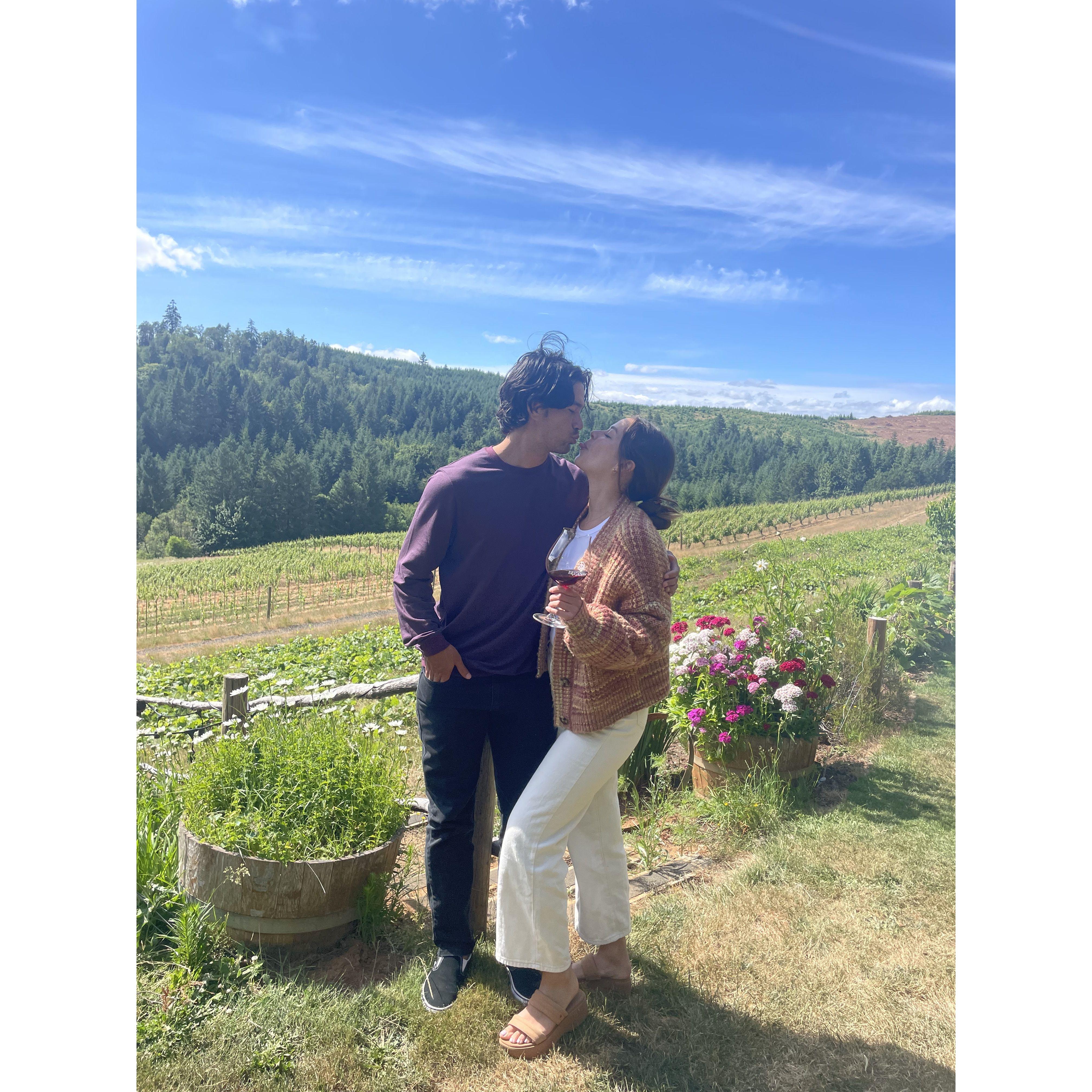 Oregon winery date