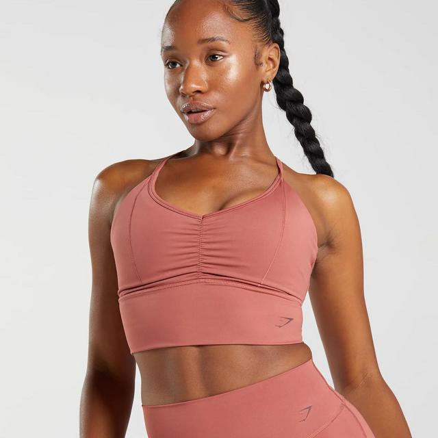 Gymshark, Intimates & Sleepwear, Gymshark Elevate Twist Front Bralette In  Rust Red Nwt