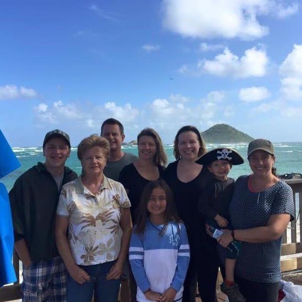 Family photo in St. Lucia