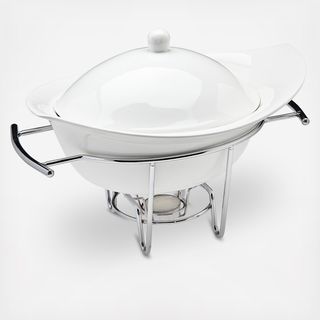 Natura Porcelain Covered Oval Baker/Warmer