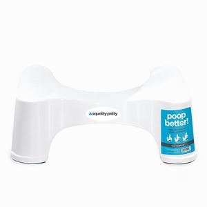 Squatty Potty The Original Bathroom Toilet Stool, White, 7"