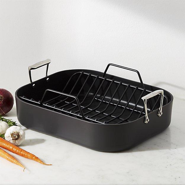 All Clad - All-Clad ® HA1 Hard Anodized Nonstick Roaster with Rack