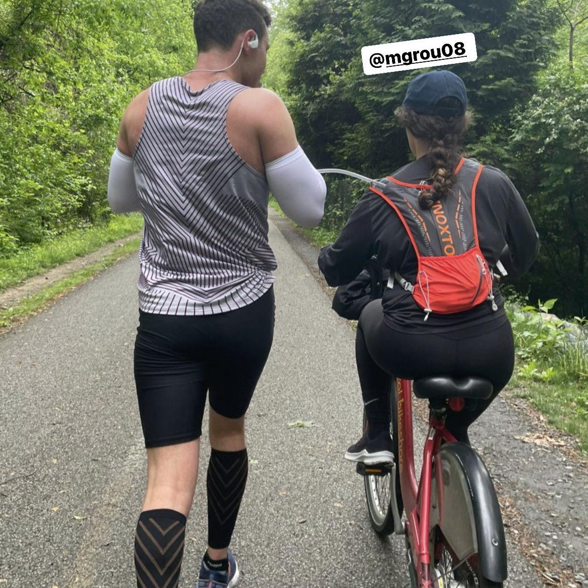The bike ride/long run combo we did every Sunday the first year we met