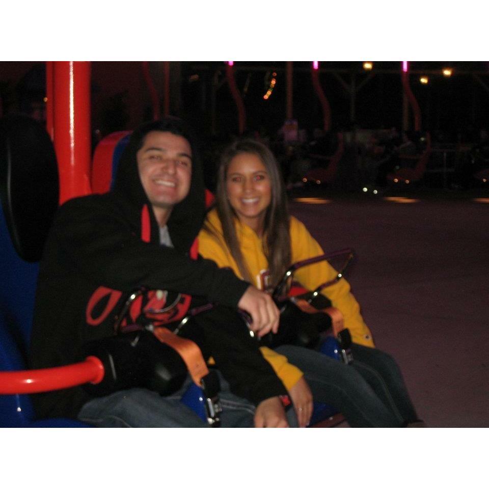 Our first date was to Knotts Scary Farm. He did a good job protecting me from all the monsters!