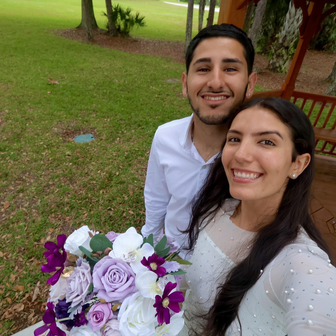 Court house wedding💜🤍