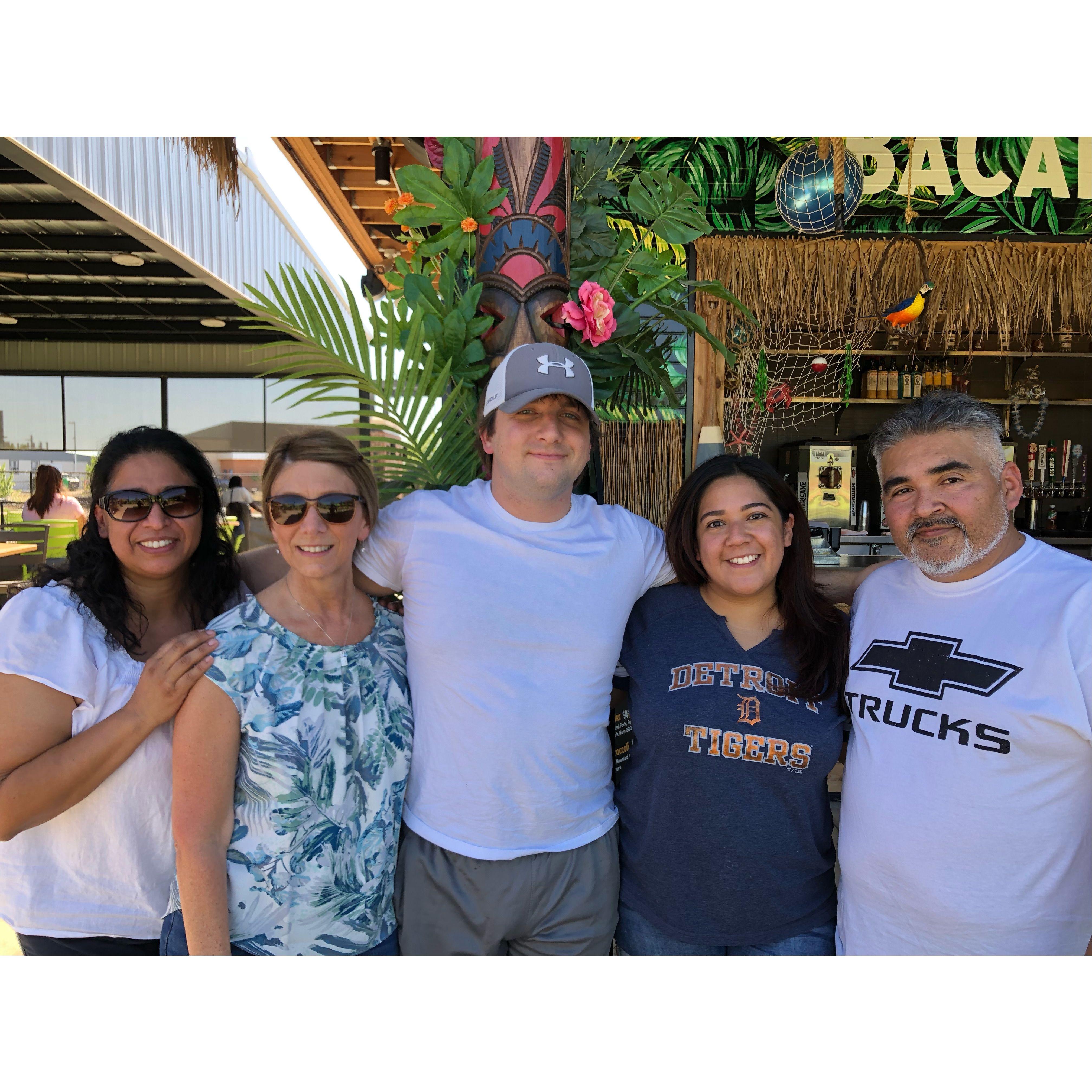 Hanging out with the Lopez fam and Momma Lisa at Chicken and Pickle!