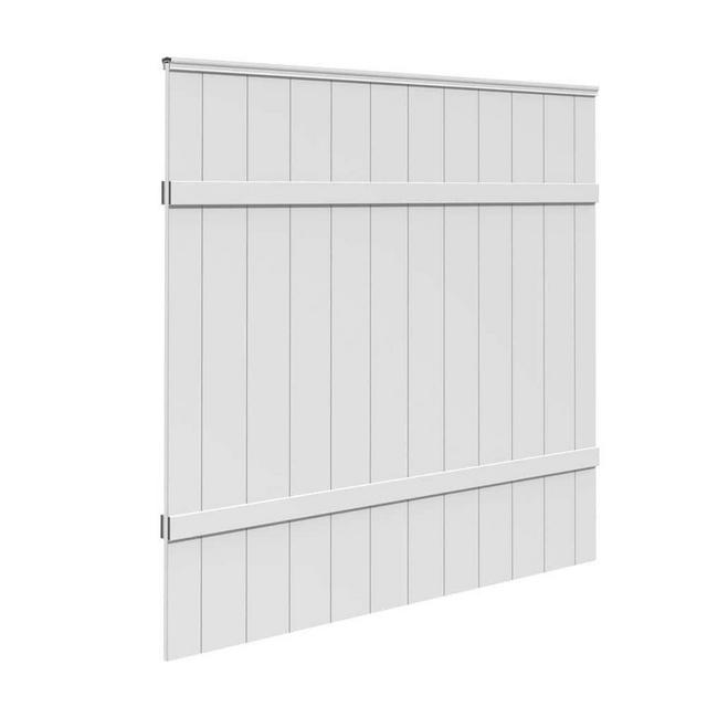 6 ft. H x 6 ft. W White Vinyl Windham Fence Panel