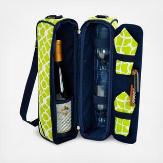 Insulated Wine Cooler Bag with Glasses & Corkscrew