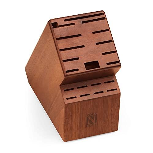 Cook N Home knife storage block 20 slots, Acacia wood