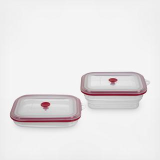 Medium Collapsible Food Storage Container, Set of 2