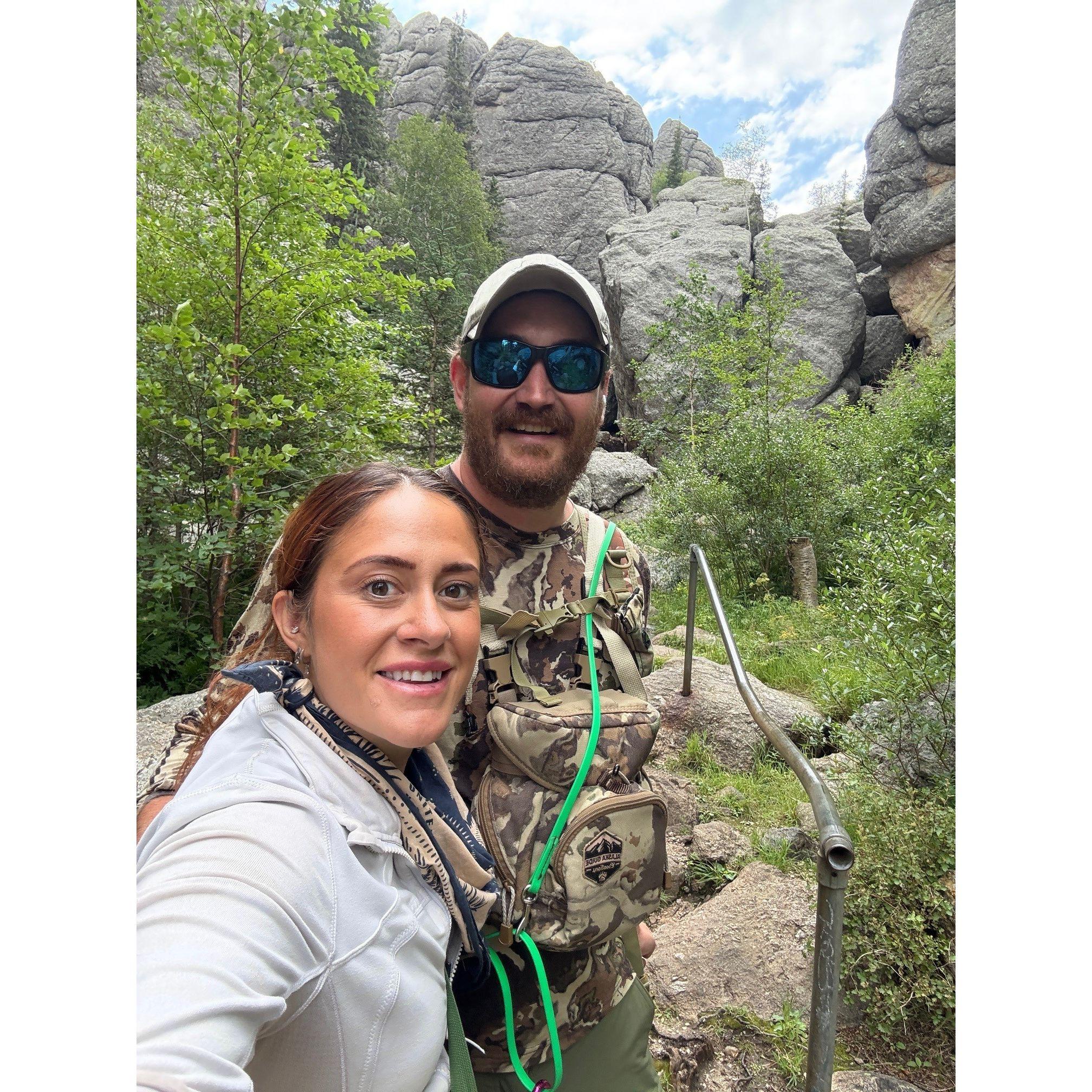 Trip to the Black Hills/Custer state park. Took the dogs on a NOT dog friendly trail at Sylvan Lake