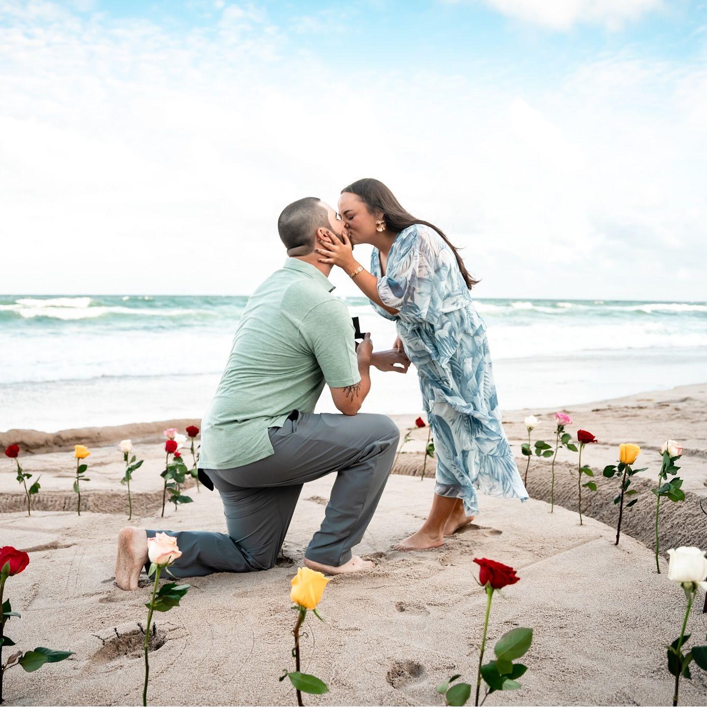 Sean planned the most perfect engagement on the beach in South Florida.