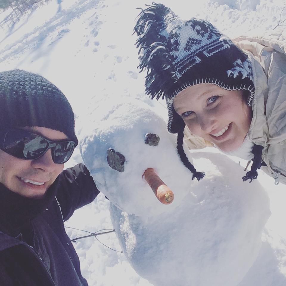 First snow storm together in our apartment