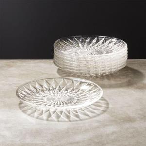Daphne Glass Appetizer Plate Set of 8