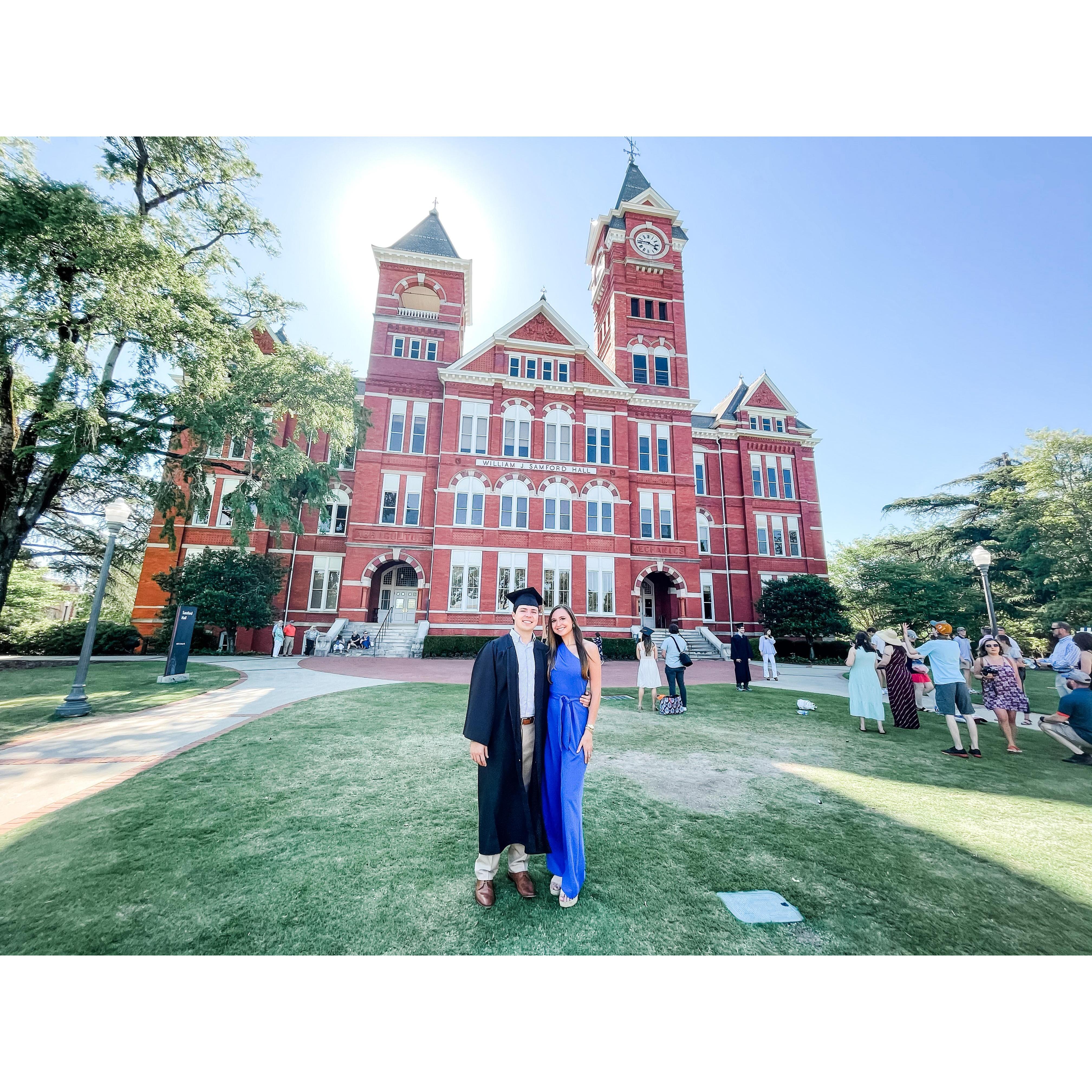 Hunter's college graduation. 2021