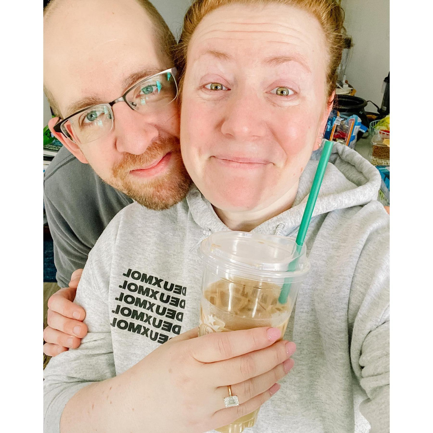Proposal day = coffee and a ring! And crying.