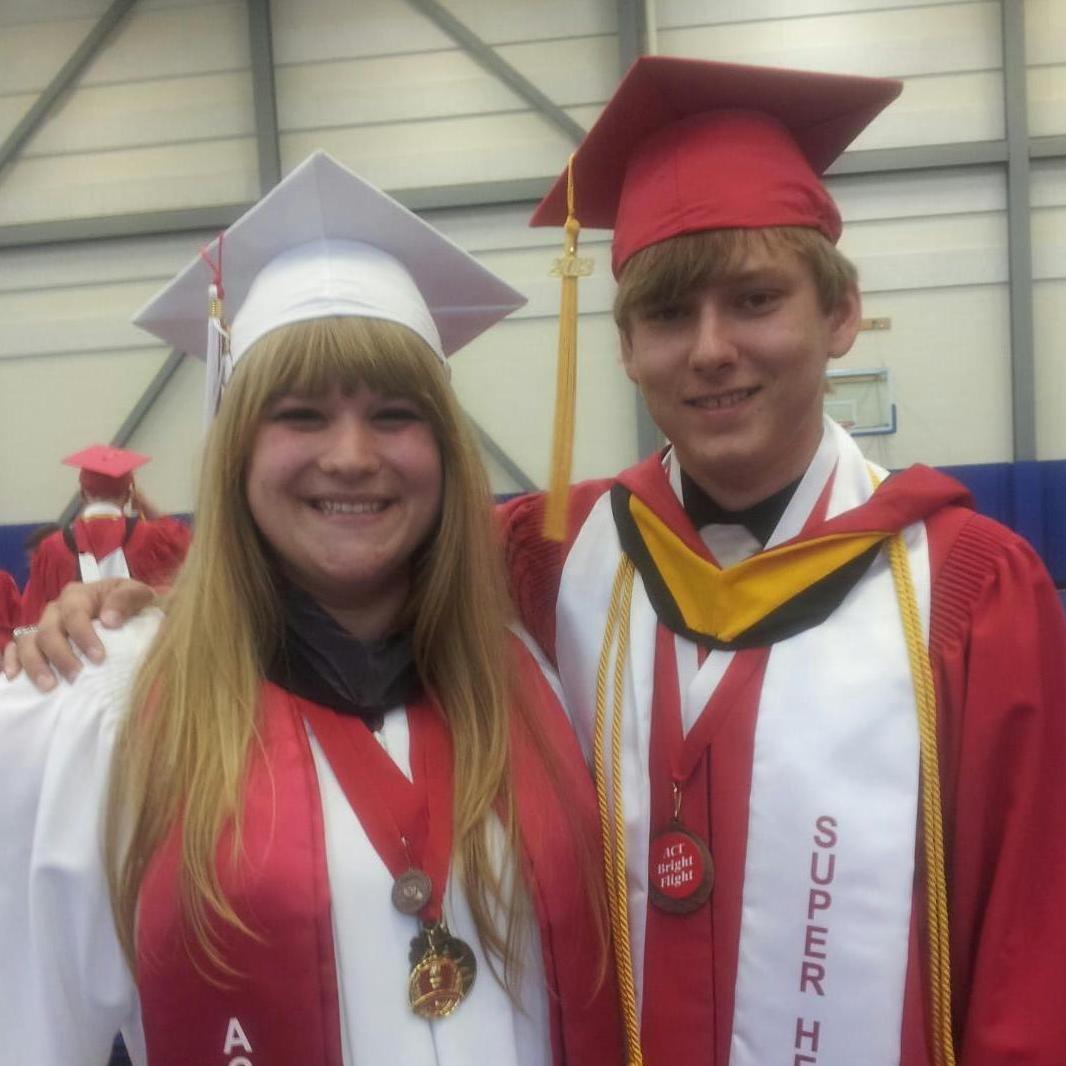 We finished High School together. Next up, College!