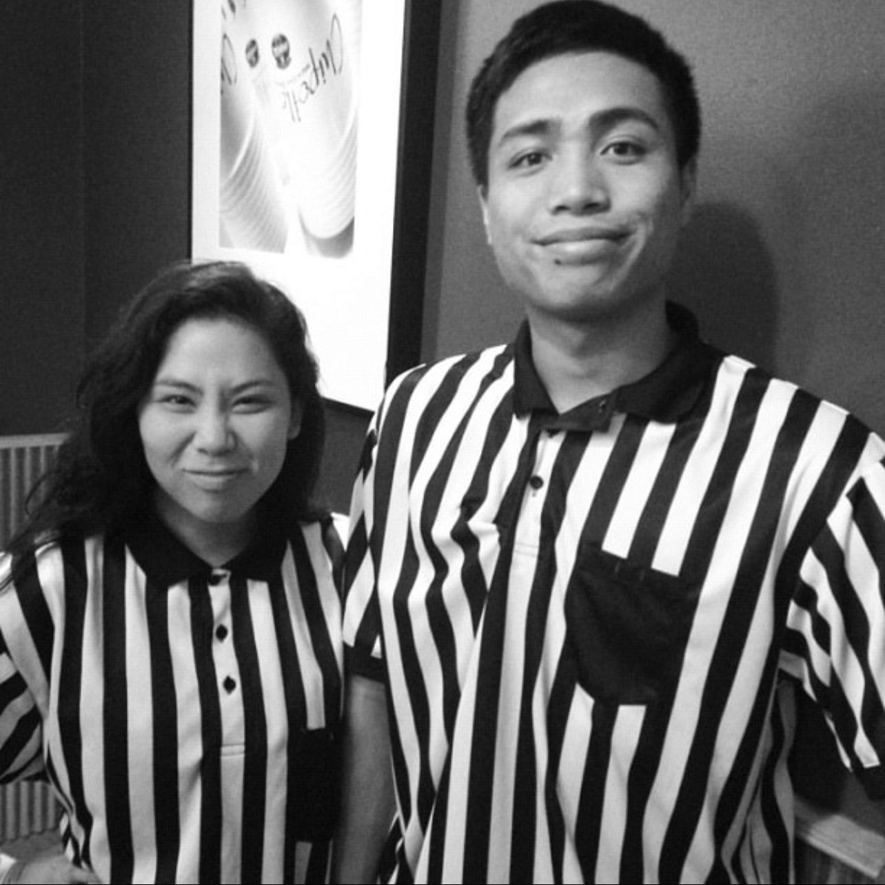 2012 ~ lazy Halloween costumes when Justin worked at Footlocker