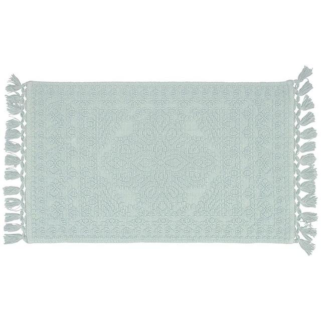 French Connection Bath Rugs, 20 in. x 34 in, Light Blue