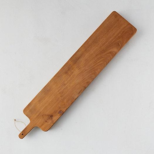 Teak Serving Board, Narrow Rectangle