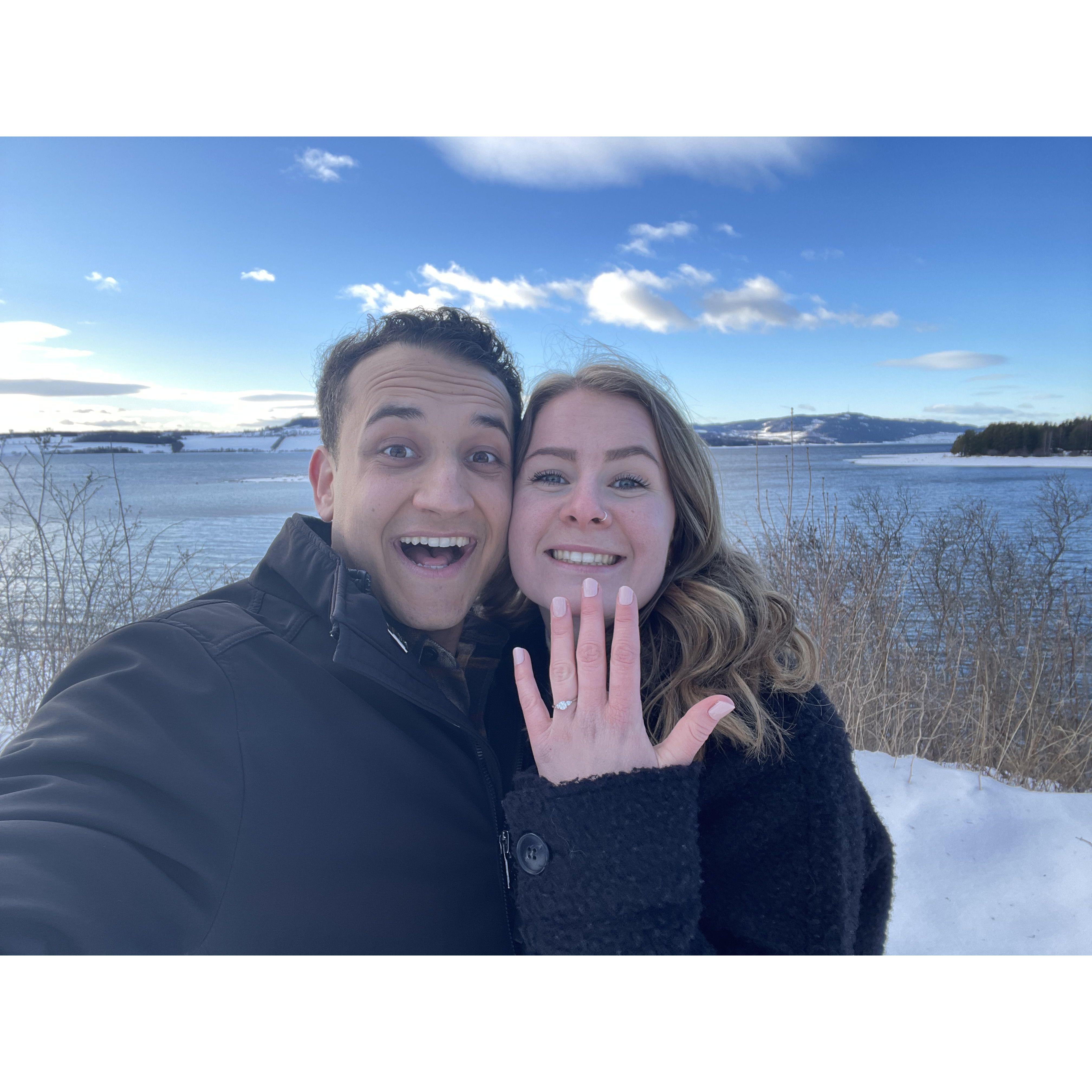 The day we got engaged!